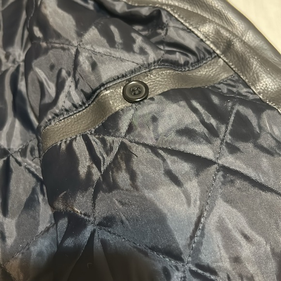 Beverly Hills Polo Club Vintage 1982 PVC Cafe Racer Synthetic Leather Jacket - Picture 7 of 11